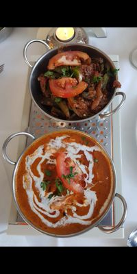 Bhindi Masala; Chicken Tikka Masla